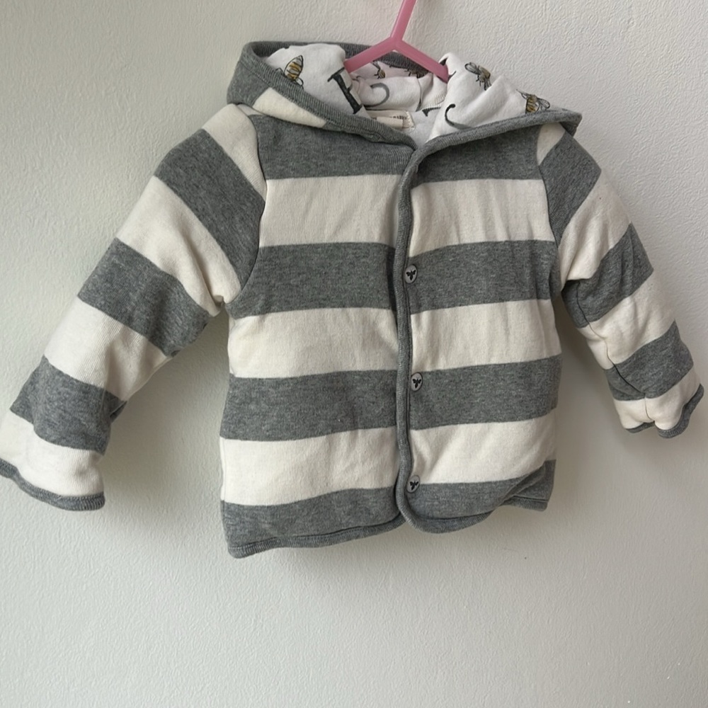 Burt’s Bees Baby 3 - 6 month ABC hooded sweatshirt
